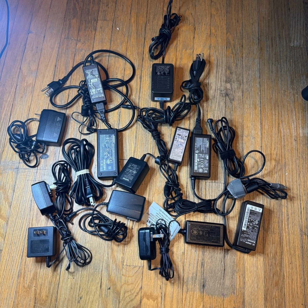 Mixed AC Adapter Power Supply Lot Lenovo Brother Casio Kenwood PhiHong UNTESTED